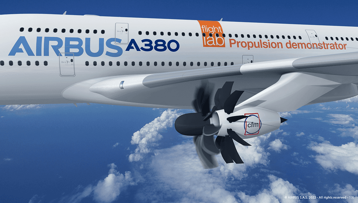 Airbus and CFM International launch a flight test demonstrator for advanced open fan architecture